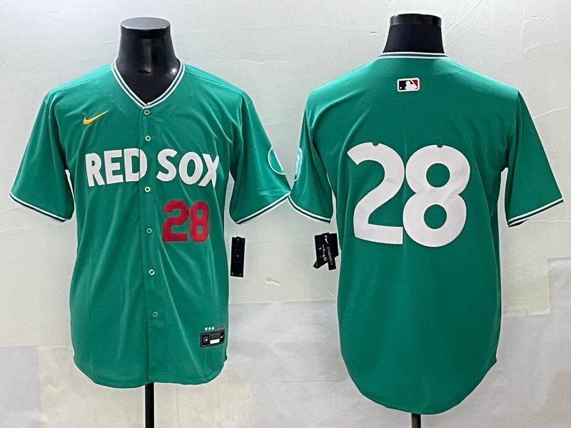 Men 2025 Boston Red Sox #28 No Name Green Joint Name Nike MLB Jersey style 4->boston red sox->MLB Jersey